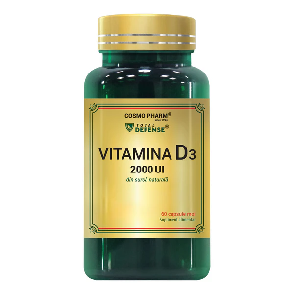 Vitamina D3 supliment alimentar naturist Cosmopharm