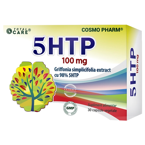 5 HTP Cosmopharm supliment pentru sustinerea serotoninei anti depresiv natural