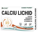 CALCIU LICHID cu Magneziu, Vitamina K1 si D3 2 Calciu Lichid Cosmopharm – supliment alimentar pentru sustinerea sanatatii oaselor si dintilor