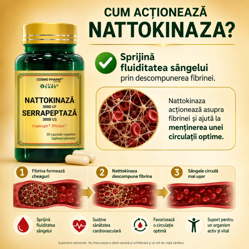 NATTOKINAZA SERRAPEPTAZA 7 Cum actioneaza nattokinaza