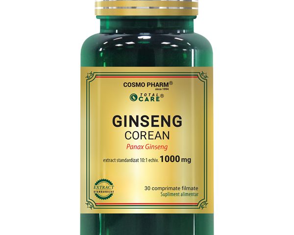 Ginseng Corean 1000mg 30 comprimate filmate