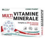 MultiVITAMINE si MultiMINERALE, 30 comprimate 1 Multivitamine si Multiminerale Cosmopharm supliment alimentar pentru sustinerea energiei, vitalitatii si sanatatii generale
