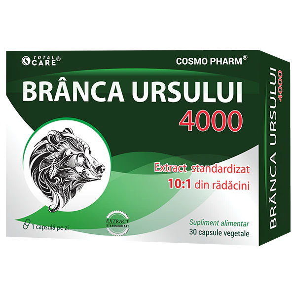 Branca Ursului 4000 mg Cosmopharm supliment alimentar natural pentru sustinerea vitalitatii si energiei organismului