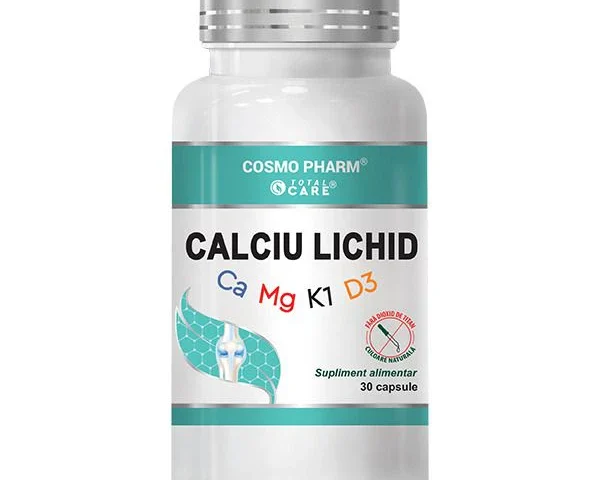 Calciu Lichid Cosmopharm – supliment alimentar pentru sustinerea sanatatii oaselor si dintilor