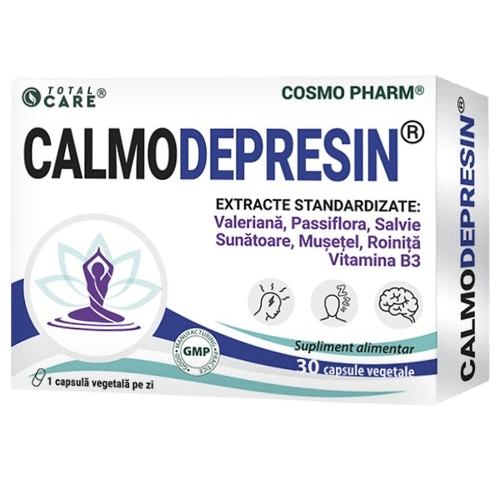 Calmo Depresin Cosmopharm supliment natural pentru reducerea stresului si echilibru emotional