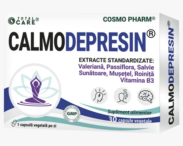 Calmo Depresin Cosmopharm supliment natural pentru reducerea stresului si echilibru emotional