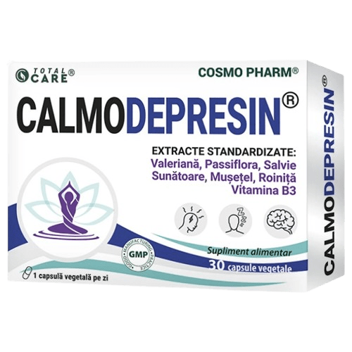Calmo Depresin Cosmopharm supliment natural pentru reducerea stresului si echilibru emotional