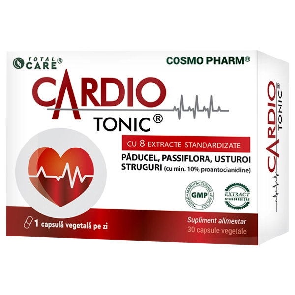 CardioTonic Tonic Cardiac Cosmopharm supliment alimentar pentru sustinerea sanatatii inimii si circulatiei sanguine