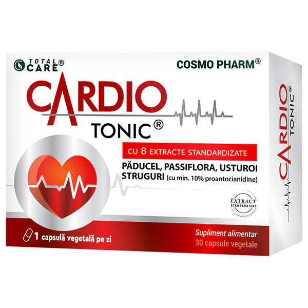 CardioTonic Tonic Cardiac Cosmopharm supliment alimentar pentru sustinerea sanatatii inimii si circulatiei sanguine