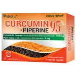 Curcumin + Piperine 95% Cosmopharm supliment alimentar pentru sustinerea sanatatii articulatiilor si efect antioxidant
