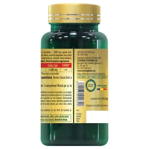 l-carnitina cosmopharm L- CARNITINA 1000 mg, 30/60 cp pentru slabit si masa musculara
