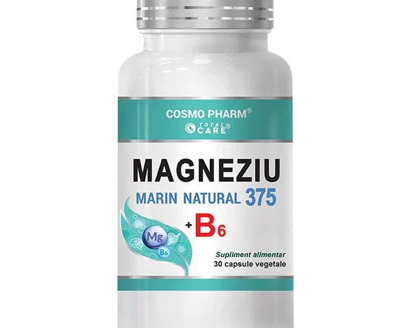 Magneziu 375 + B6 Premium Formula Cosmopharm supliment alimentar pentru sustinerea sistemului nervos si sanatatea musculara