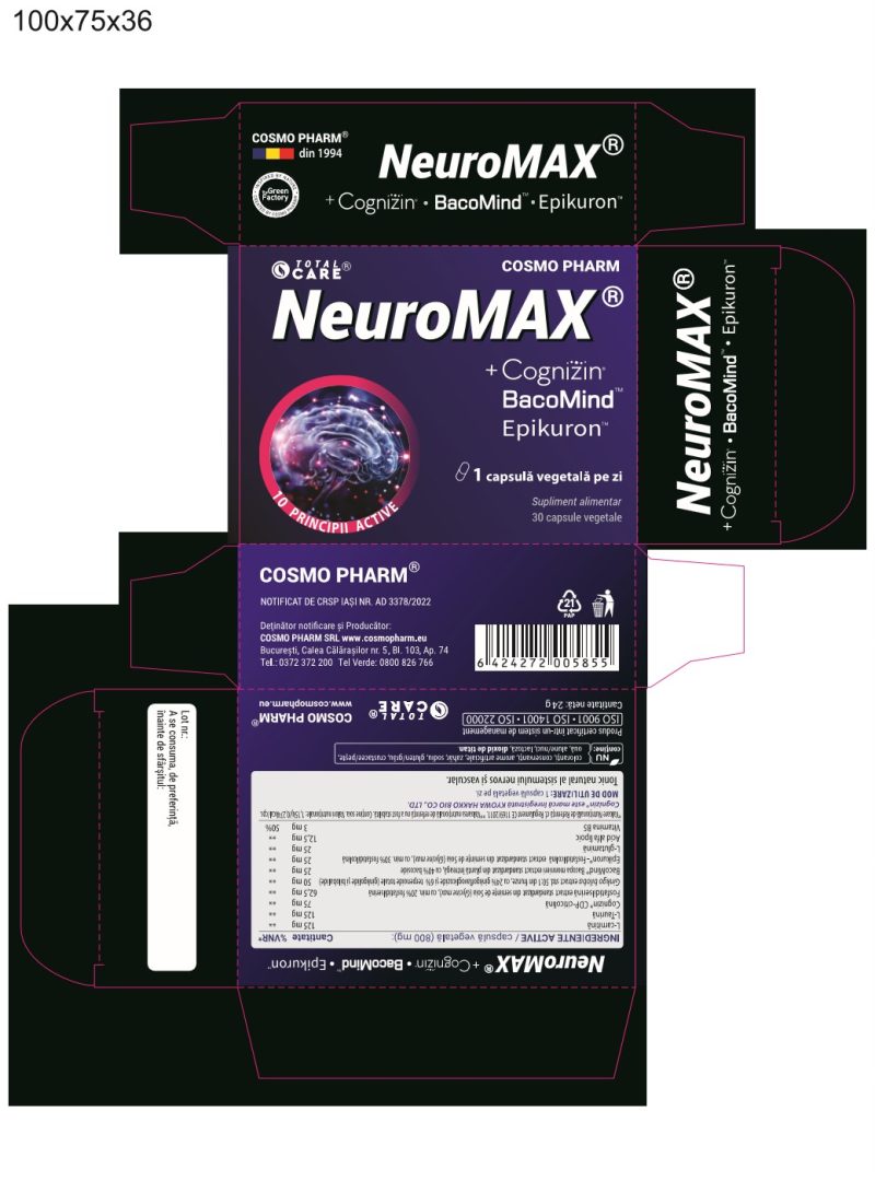 pastile-de-memorie-Neuromax+Cognizin+Bacomind