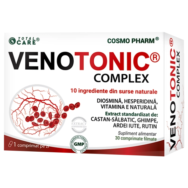 Premium Venotonic Complex Cosmopharm – supliment alimentar pentru sustinerea circulatiei si sanatatea venelor