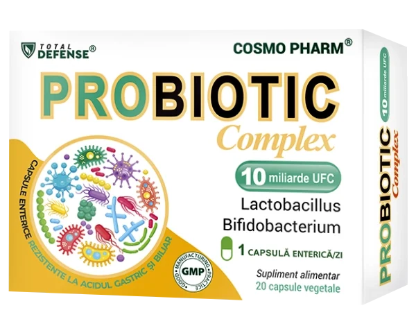 Probiotic Complex Cosmopharm supliment pentru echilibrul florei intestinale si sustinerea digestiei