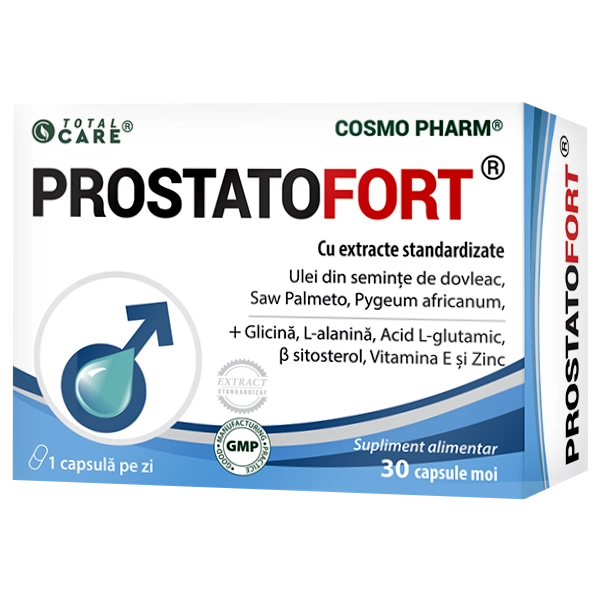 ProstatoFort Cosmopharm supliment alimentar pentru sustinerea sanatatii prostatei si functionarii normale a aparatului urinar