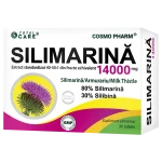 SILIMARINA 14000 mg MILK THISTLE, Protector Hepatic 2 Silimarina 14000 mg Cosmopharm – supliment alimentar pentru sustinerea si detoxifierea ficatului
