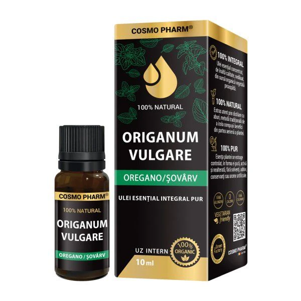 Ulei esențial de Oregano Sovarv Cosmopharm supliment natural pentru sustinerea sistemului imunitar si antioxidant