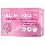 CollaSel Beauty Cosmopharm – colagen hidrolizat sub forma de peptide, supliment pentru hidratarea pielii, fermitatea tenului si sustinerea sanatatii parului si unghiilor