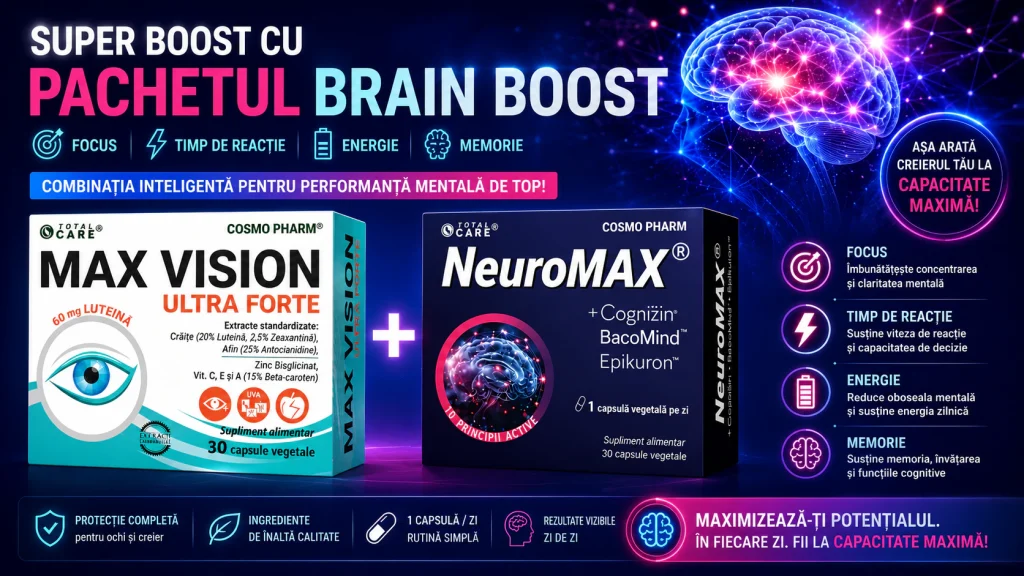 Pachet Brain Boost 5 pachet brain boost neuromax cosmopharm 1