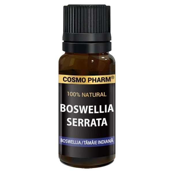 Ulei de tămâie (Boswellia Serrata, Frankincense) Cosmopharm – ulei aromatic natural pentru aromaterapie, reducerea inflamației, susținerea flexibilității și sănătății articulațiilor