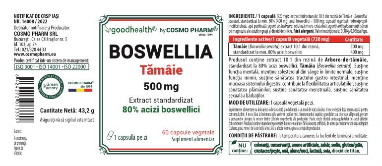 tamaie extract boswellia prospect