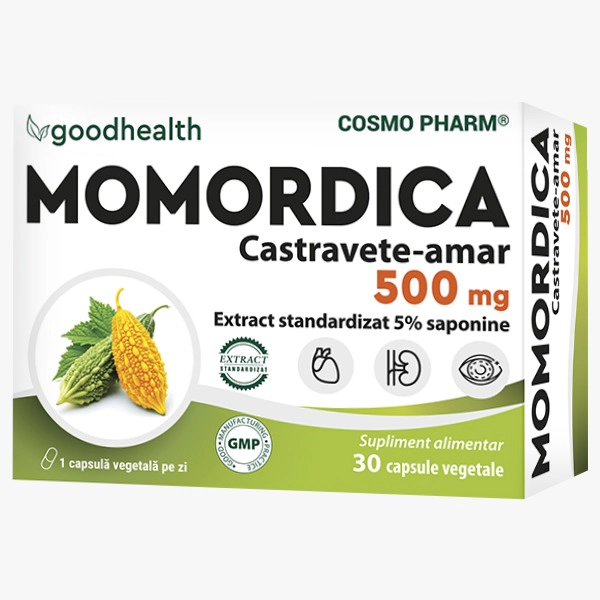 Momordica Cosmopharm supliment natural cu castravete amar pentru sustinerea glicemiei