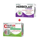 Pachetul promotional contine cate o cutie de HERBOLAX si CRUSIN
