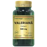 VALERIANA EXTRACT 500 mg 2 Valeriana Extract 500 mg 30 capsule Cosmopharm – supliment natural pentru somn, relaxare si reducerea stresului