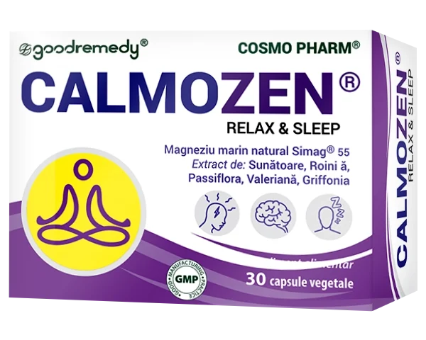 Calmozen Cosmopharm – supliment alimentar pentru relaxare si reducerea stresului