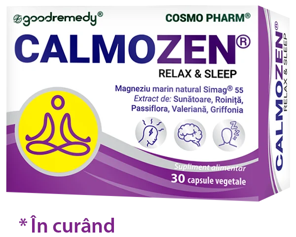 Calmozen Cosmopharm – supliment alimentar pentru relaxare si reducerea stresului
