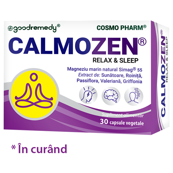 Calmozen Cosmopharm – supliment alimentar pentru relaxare si reducerea stresului
