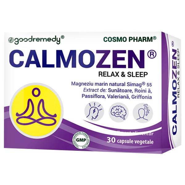 Calmozen Cosmopharm – supliment alimentar pentru relaxare si reducerea stresului