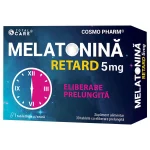 Melatonina Retard 5 mg Cosmo Pharm – supliment pentru somn odihnitor cu eliberare prelungită
