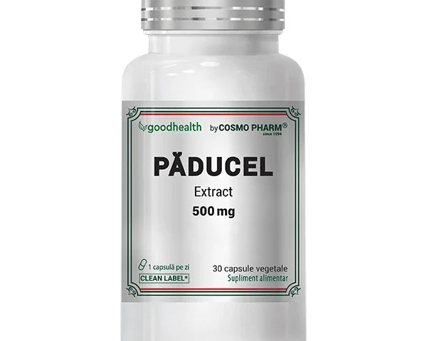 Păducel Cosmopharm – supliment natural cu extract de păducel pentru susținerea sănătății inimii, reglarea tensiunii arteriale și îmbunătățirea circulației sanguine
