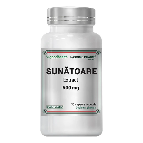 Sunatoare (Hypericum perforatum) Cosmopharm – supliment alimentar cu extract natural, pentru echilibru emotional, sustinerea sistemului nervos si imbunatatirea calitatii somnului