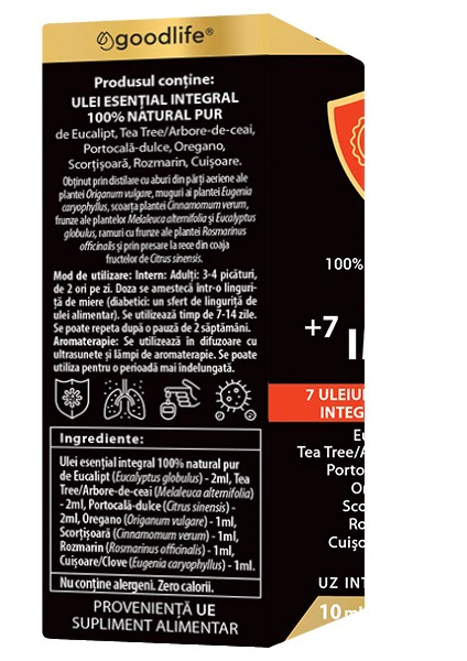 7 Immun Cosmopharm ulei esential – amestec natural pentru aromaterapie, sustinerea imunitatii si protejarea organismului impotriva factorilor externi