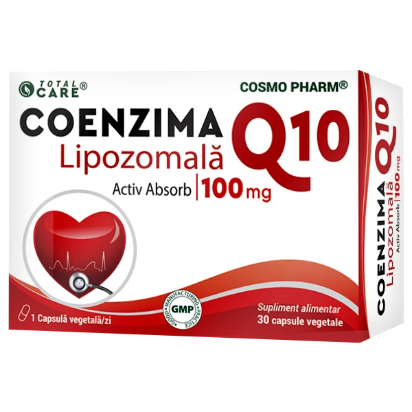 Vitamine Lipozomale - Suplimente Alimentare Naturale 2026 12 Coenzima Q10 Lipozomală Cosmopharm supliment pentru energie si sustinerea sanatatii inimii