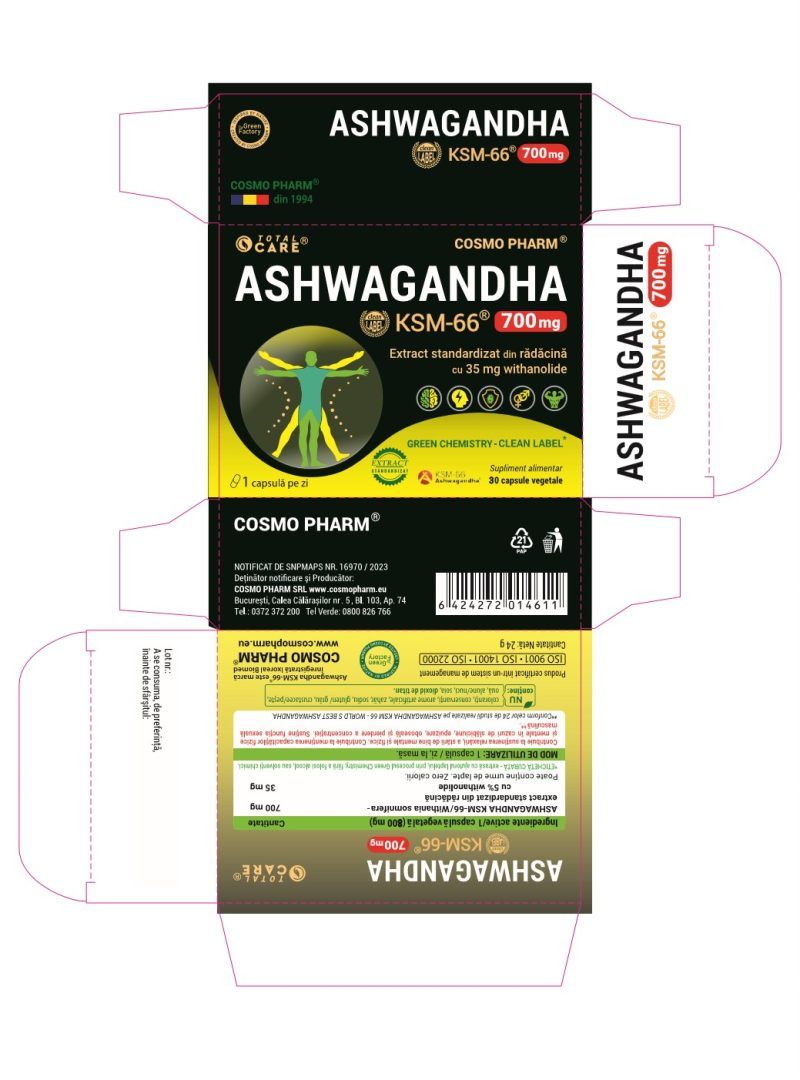 ASHWAGANDHA KSM-66 ~ 700 mg cu 35 mg Withanolide - imagine 2