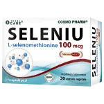 SELENIUM SELECT® 1 Seleniu 100 mcg Cosmopharm supliment alimentar cu L-selenometionina pentru imunitate, protectie antioxidanta si sustinerea tiroidei