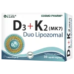 Vitamina D3 + K2 (MK7) Duo Lipozomal, 30 capsule vegetale 1 Vitamina D3 K2 duo lipozomal Cosmopharm
