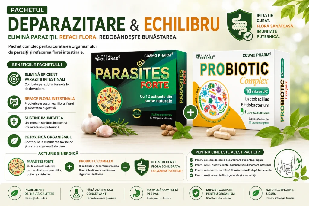 Pachet PARASITE CLEANSE 5 Pachet PARASITE CLEANSE Cosmopharm