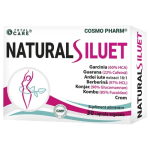 NATURAL SILUET 2 Natural Siluet Cosmopharm – supliment natural pentru controlul greutății cu garcinia cambogia, glucomannan, berberină și crom pentru susținerea metabolismului și reducerea apetitului