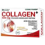 COLLAGEN+ 500 mg - Fortigel® - Colagen Hidrolizat Peptide din sursă bovină 2 Colagen hidrolizat Cosmopharm supliment pentru piele articulații și oase