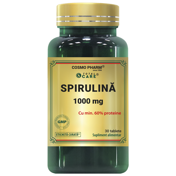 Spirulina Cosmopharm supliment natural superaliment pentru energie si vitalitate