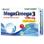 Mega Omega 3 Ulei De Peste Super Concentrat, Inima si Creier Sanatos 1 mega-omega-3-ulei-peste-super-concentrat-cosmopharm-supliment-inima-creier