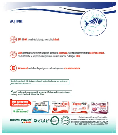 OMEGA 3 - ulei de peste 1005mg, 30 capsule 7 Prospect Omega 3 Ulei de peste p2 cosmopharm