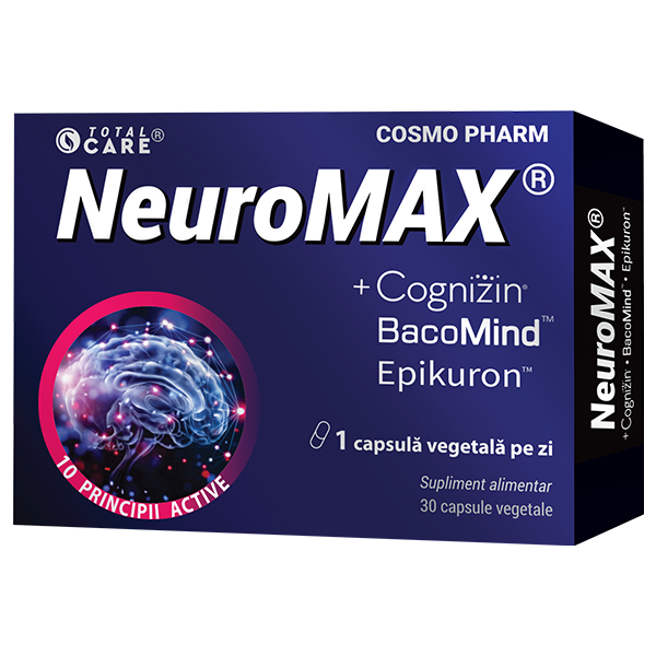 Neuromax Cosmopharm – supliment alimentar pentru sustinerea sistemului nervos si a memoriei