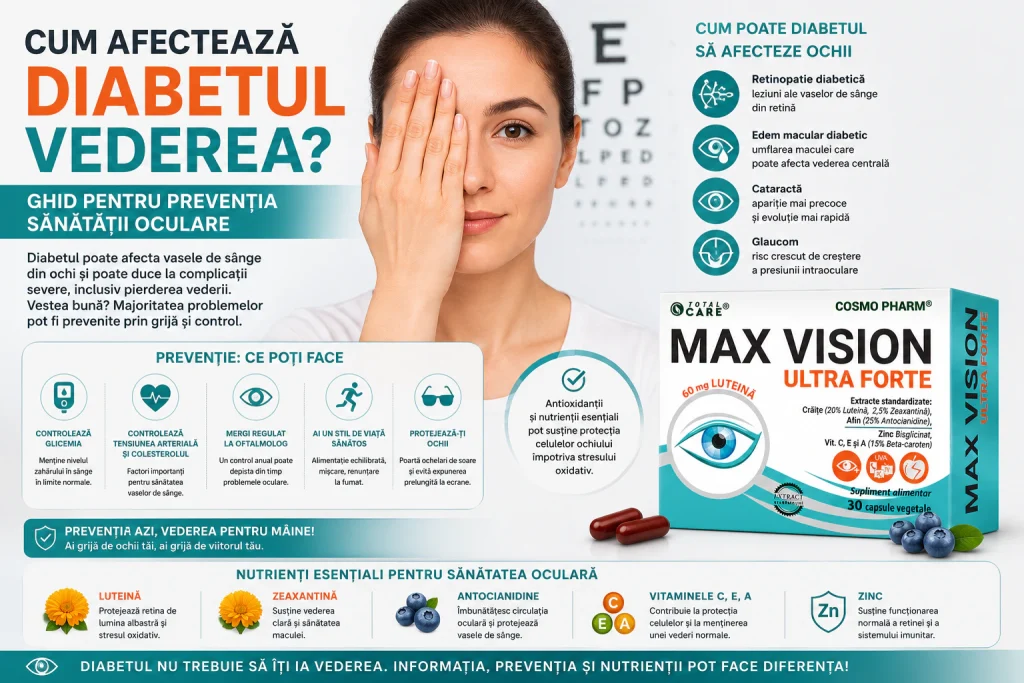 Cum afecteaza diabetul vederea – ghid pentru preventia sanatatii oculare 12 cum afecteaza diabetul vederea max vision cosmopharm