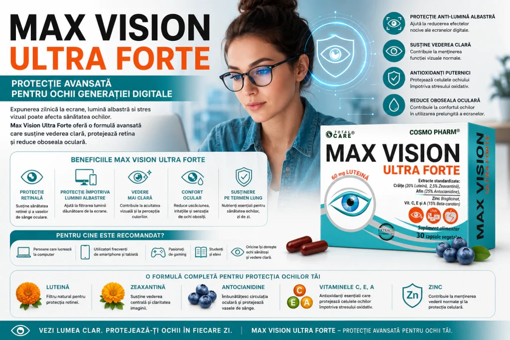 Degenerescenta maculara digitala – o realitate a generatiei cu ochii in ecrane 15 degenerescenta maculara tratament cu Max Vision Ultra Forte